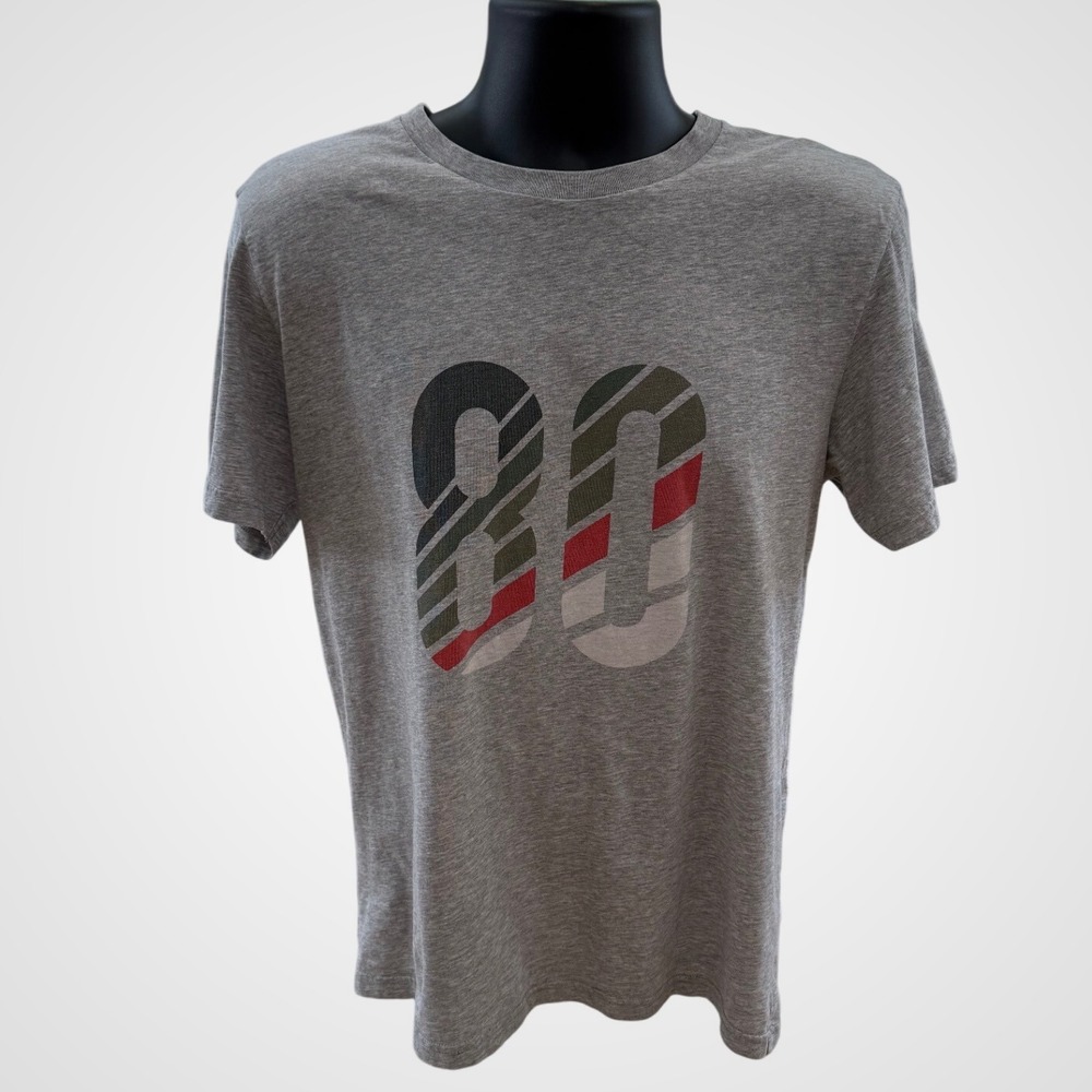Ron‎ Dorff Men's "80" Graphic T-Shirt Size Medium Gray